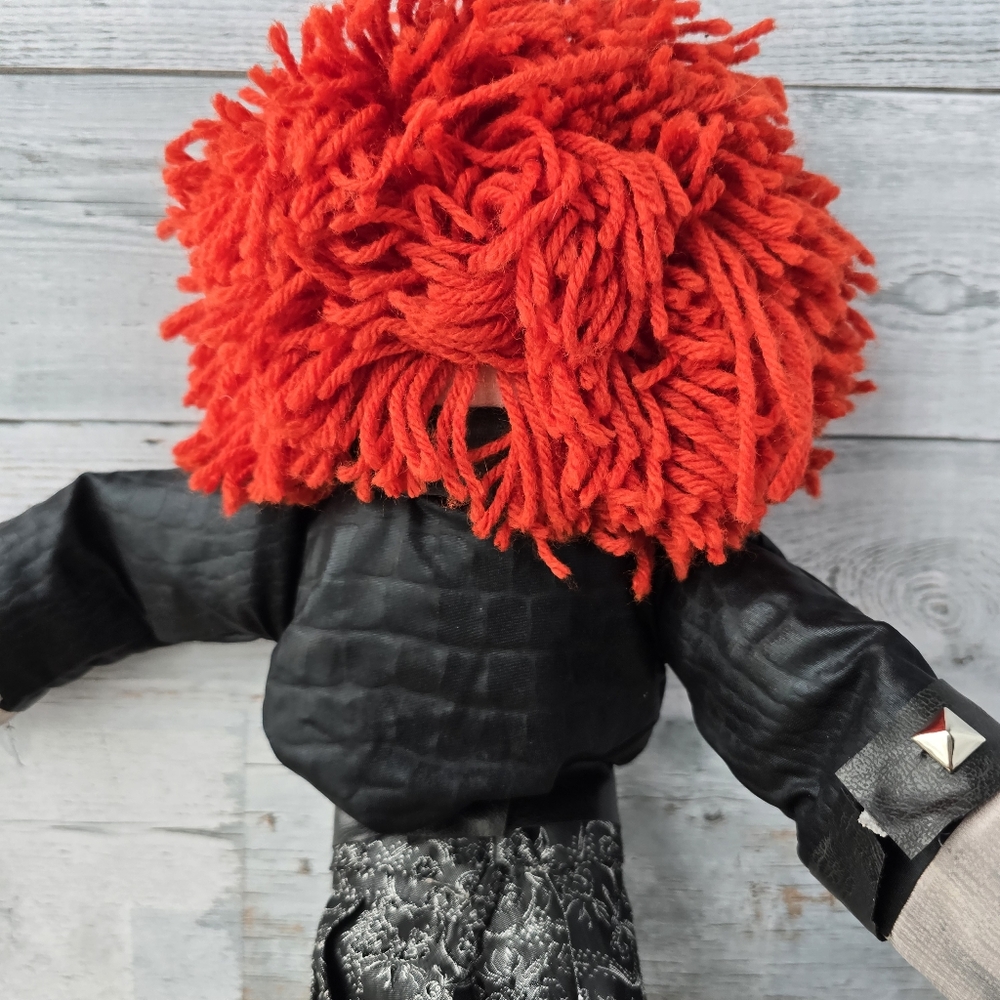 Creepy Gothic Style Rag Doll Plush Demonic Halloween 18" - Picture 7 of 9